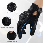 Windproof and thermal protective gloves, XXL size, black color